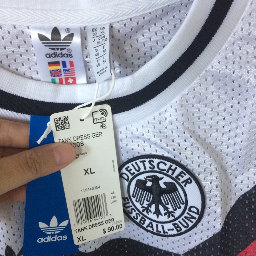 Adidas Germany Soccer Jersey tank dress white - Picture 5 of 8